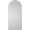 Ekena Millwork Round Top Surface Mount PVC Gable Vent: Functional, w/ 2"W x 1-1/2"P Brickmould Frame, 18"W x 40"H GVPRT18X4002SF - alternate 2
